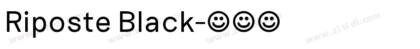 Riposte Black字体转换